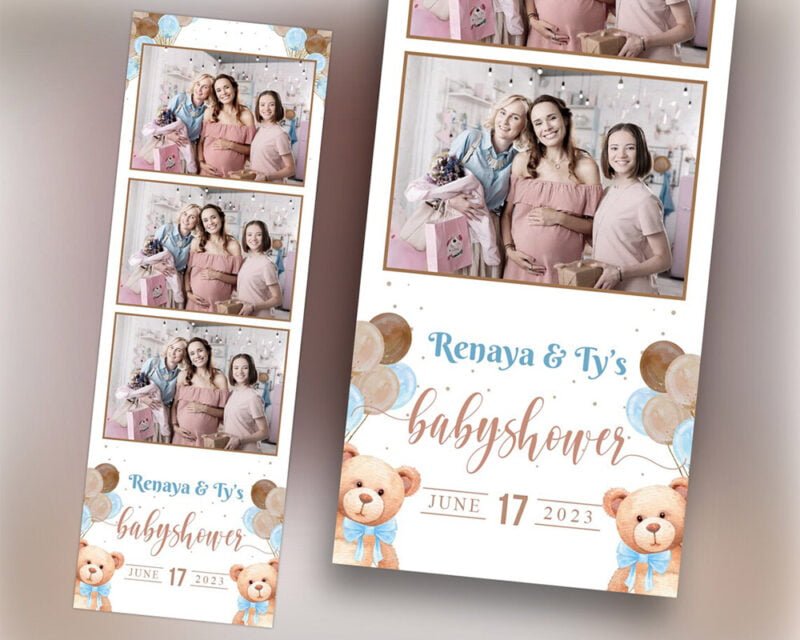 Baby Shower Photobooth Template 2x6