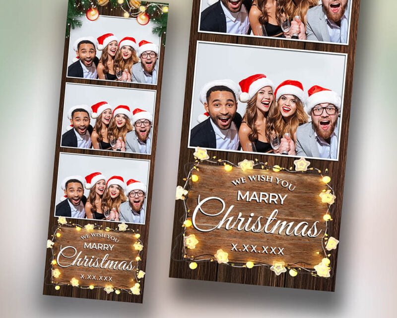 Christmas Photobooth Template 2x6