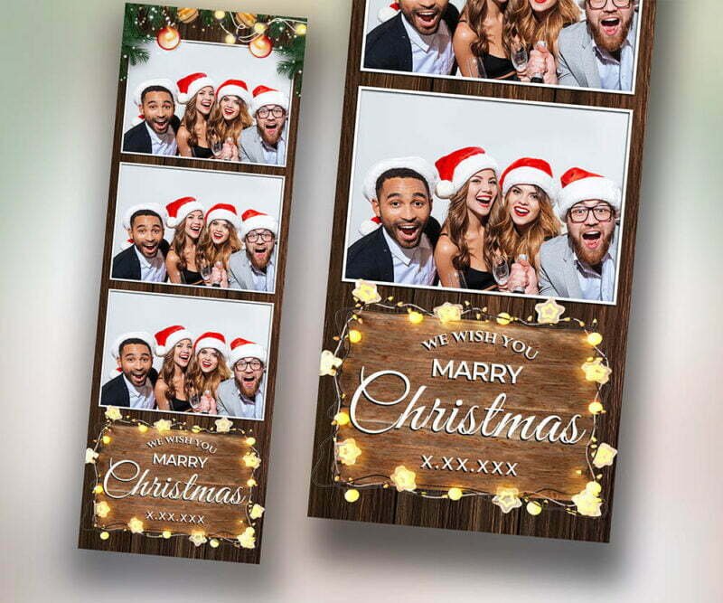 Christmas Photobooth Template 2x6