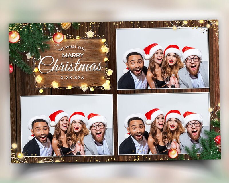 Christmas Photobooth Template