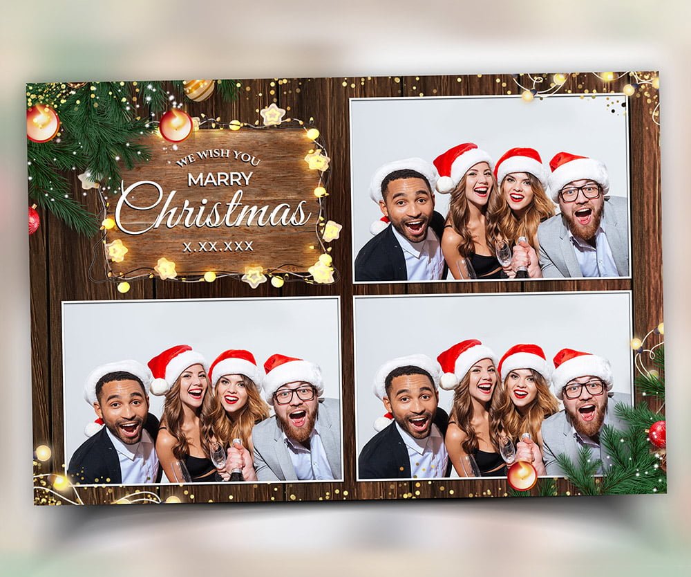 Christmas Photobooth Template