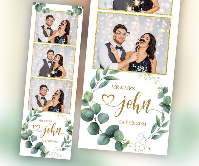 Wedding photobooth template