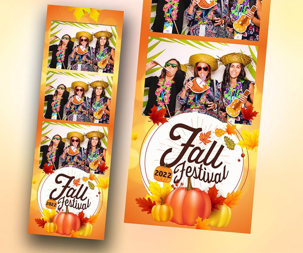 Fall Festival Thanksgiving Photobooth Template 2x6